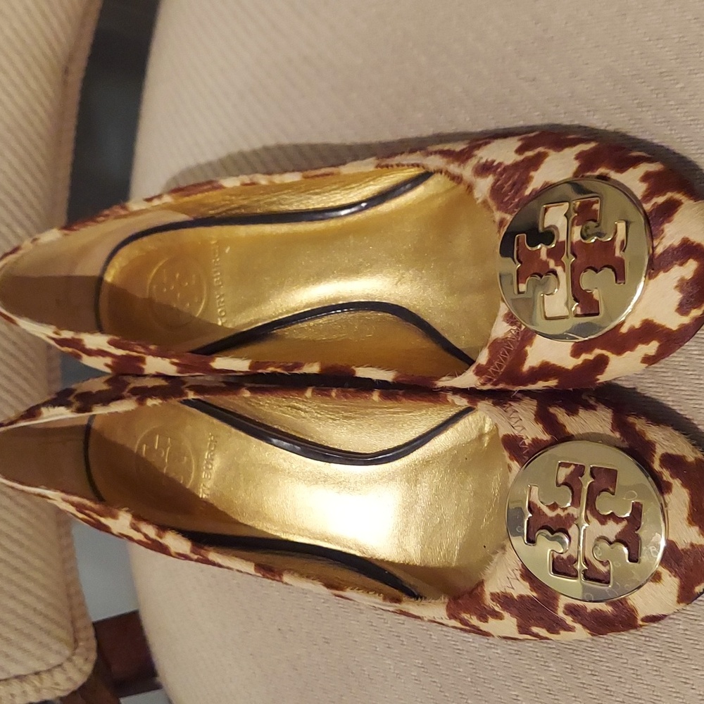 TORY BURCH HOUNDSTOOTH LOGO BLOCK HEELS Size 8.5 ✨RARE✨ The AMY PUMP
